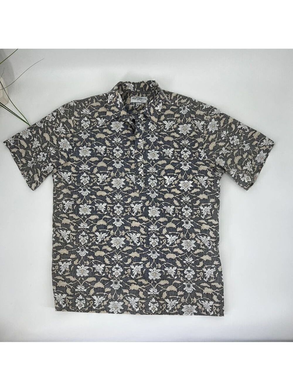 Vintage Tori Richard Hawaiian Aloha Shirt Tropical Floral Mens Large